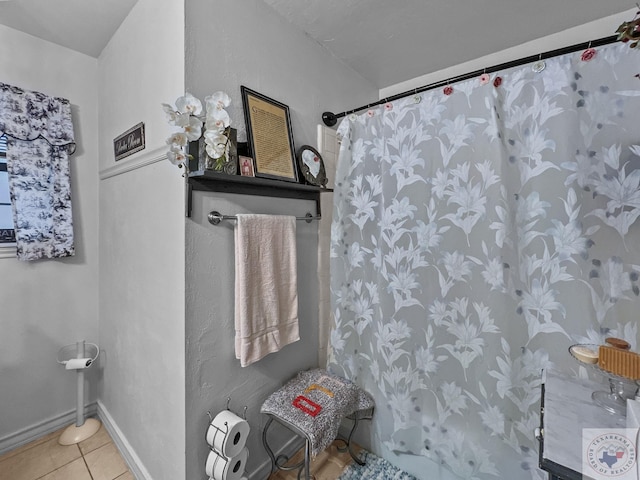 bathroom featuring tile patterned floors