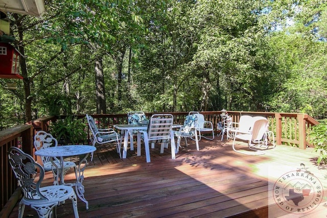 view of wooden terrace