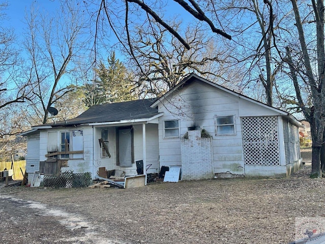 view of rear view of house