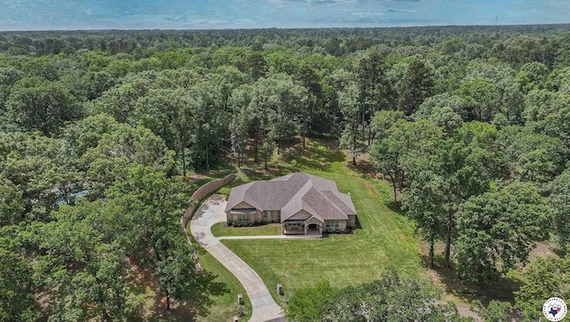 8907 River Ridge Drive, Texarkana, TX 75503 - aerial view of property and surrounding area with a forest