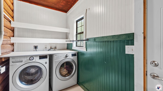 77 Big Rock Cir, Texarkana, AR 71854 - laundry area with washing machine and clothes dryer