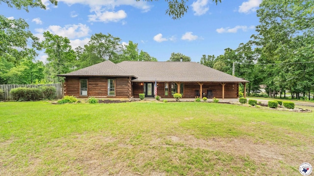 77 Big Rock Cir, Texarkana, AR 71854 - log-style house featuring log exterior and roof with shingles