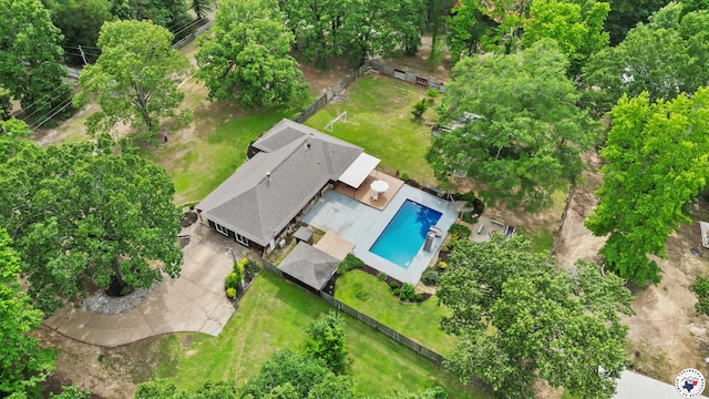 77 Big Rock Cir, Texarkana, AR 71854 - aerial view of a pool area