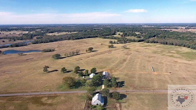 bird's eye view featuring a rural view