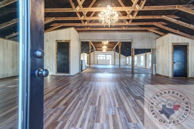 view of unfinished attic