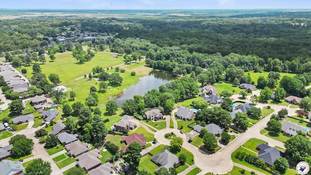 13 Whitney Cir, Texarkana, TX 75503 - aerial view of residential area featuring a large body of water and a forest