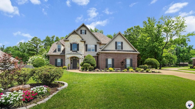 13 Whitney Cir, Texarkana, TX 75503 - view of front of property featuring brick siding and a front lawn