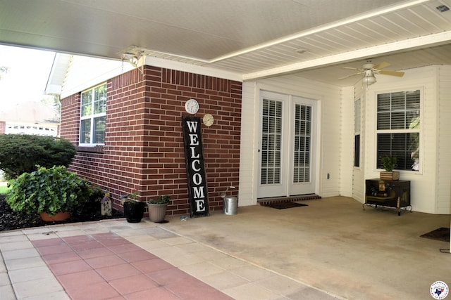 6002 Forest Bnd, Texarkana, AR 71854 - view of patio featuring a ceiling fan