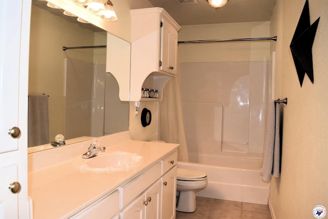 6002 Forest Bnd, Texarkana, AR 71854 - bathroom featuring vanity, tile patterned flooring, and bathtub / shower combination