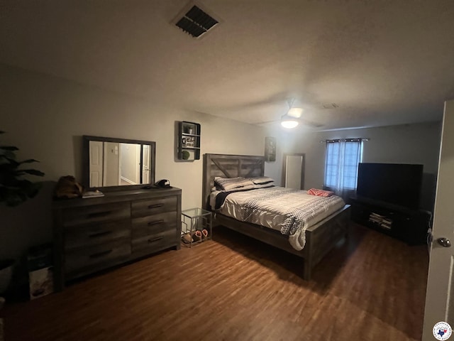 4801 Sanderson Ln, Texarkana, AR 71854 - bedroom featuring dark wood-style floors and ceiling fan