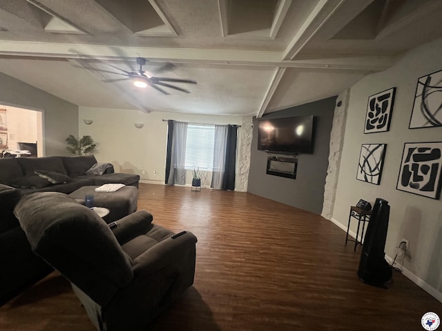 4801 Sanderson Ln, Texarkana, AR 71854 - living area with wood finished floors and a ceiling fan