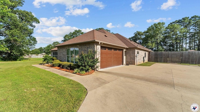 588 B K Pickering Dr, Texarkana, TX 75501 - view of property exterior with concrete driveway, brick siding, a garage, and a shingled roof
