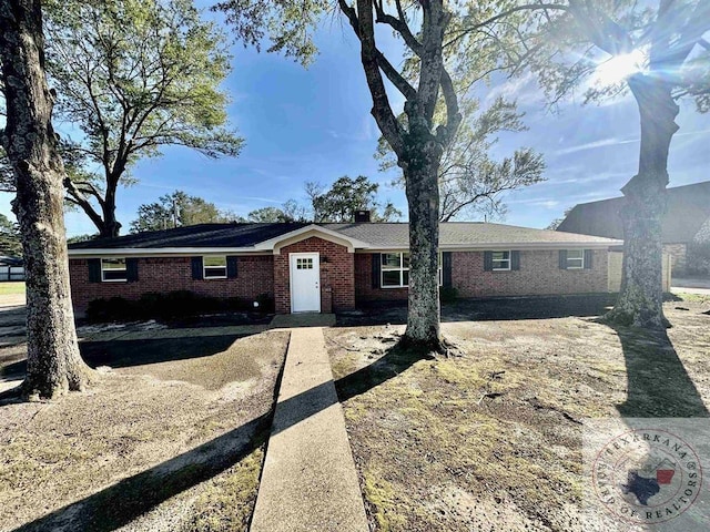 view of ranch-style home