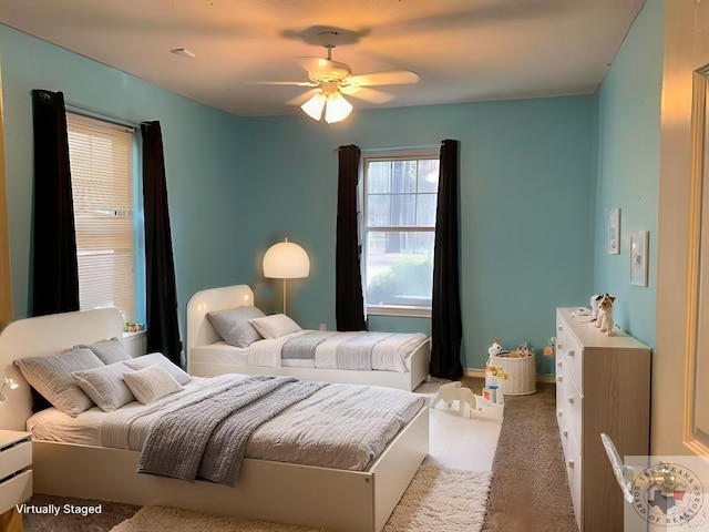 1786 George Thomas Rd, Texarkana, TX 75501 - bedroom with ceiling fan