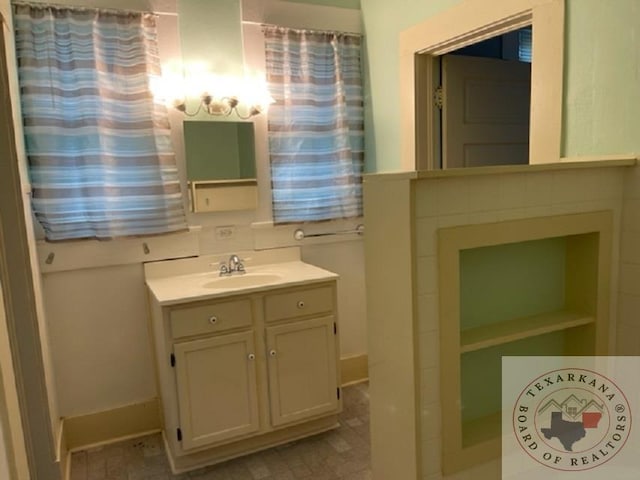 bathroom featuring vanity