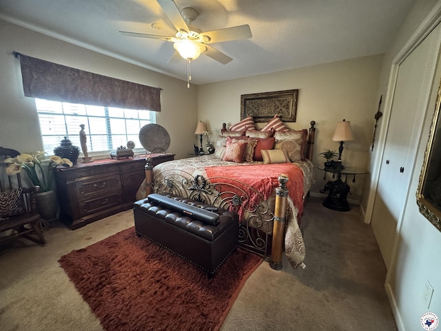 3905 Colorado St, Texarkana, TX 75503 - bedroom with carpet and a ceiling fan