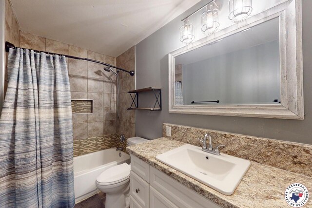 2101 N Fm 2148, Texarkana, TX 75501 - bathroom with toilet, shower / bath combo with shower curtain, and vanity