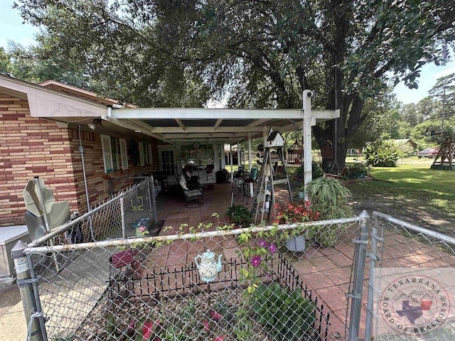 view of patio