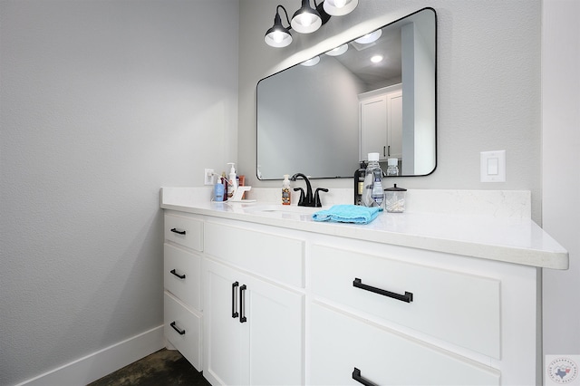 bathroom featuring vanity