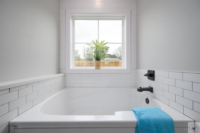 bathroom with a bathtub