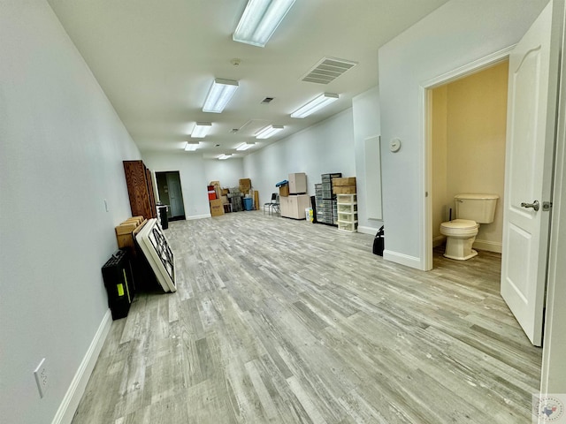 interior space featuring light hardwood / wood-style floors