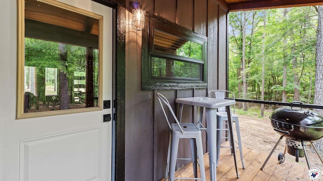 228 Old Factory Site Rd, Murfreesboro, AR 71958 - view of wooden balcony featuring area for grilling and a wooden deck