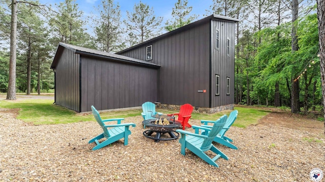 228 Old Factory Site Rd, Murfreesboro, AR 71958 - view of outbuilding with an outdoor fire pit