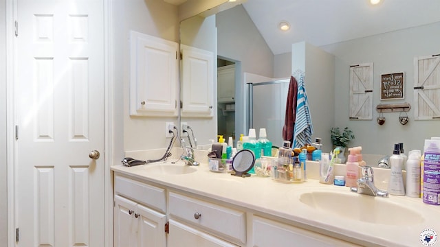 142 Corley Cir, Wake Village, TX 75501 - full bath with a stall shower and double vanity