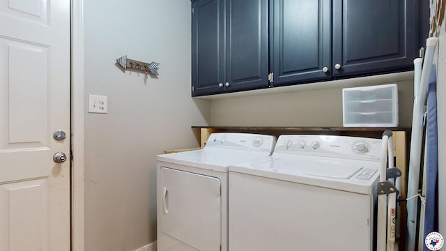 142 Corley Cir, Wake Village, TX 75501 - washroom featuring washing machine and clothes dryer and cabinet space