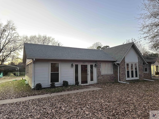 view of rear view of house