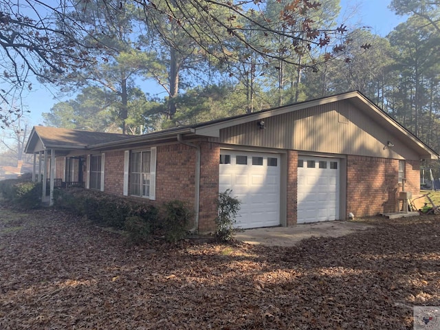 view of home's exterior featuring a garage