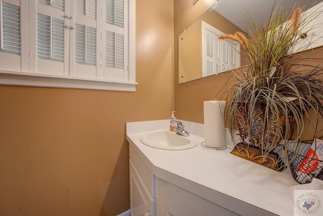 bathroom featuring vanity