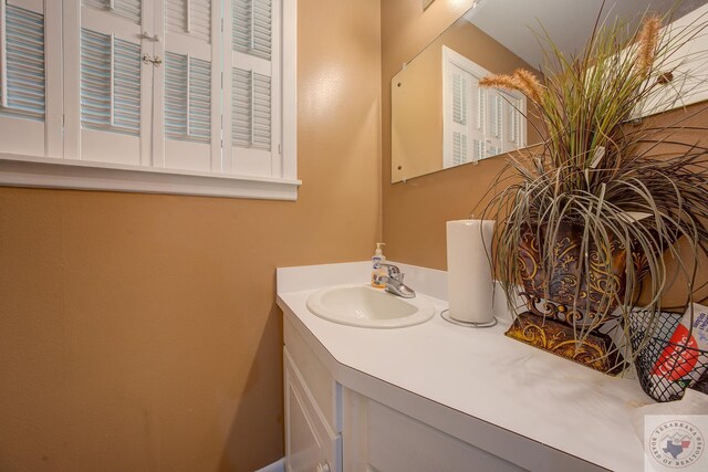 bathroom featuring vanity