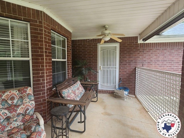 147 Mc 458, Texarkana, AR 71854 - covered porch featuring ceiling fan