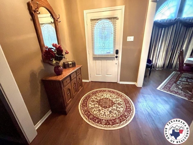 147 Mc 458, Texarkana, AR 71854 - entryway featuring dark wood-style floors and baseboards