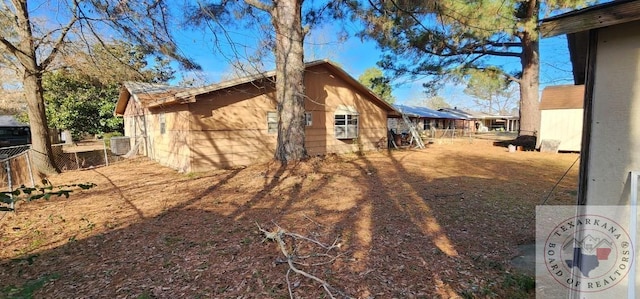 view of property exterior with central air condition unit