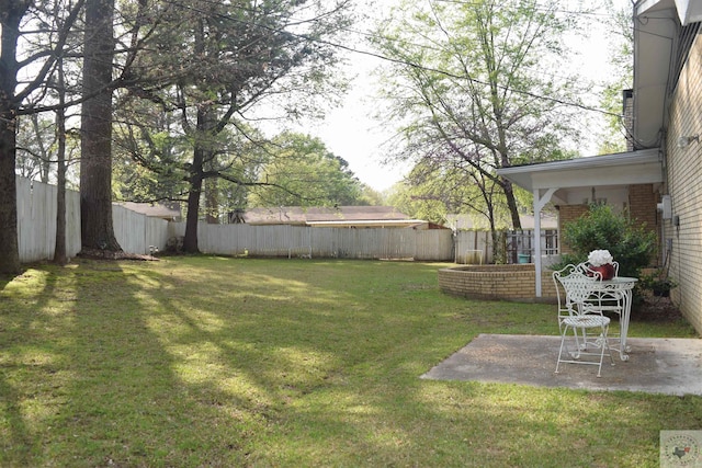 712 Diane Dr, Wake Village, TX 75501 - view of yard with a fenced backyard and a patio area