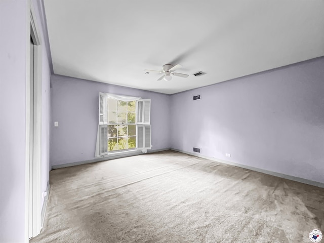 3223 Walnut St, Texarkana, TX 75503 - carpeted spare room featuring ceiling fan and baseboards