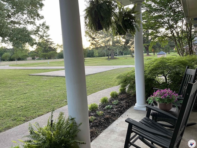 view of patio / terrace featuring a porch