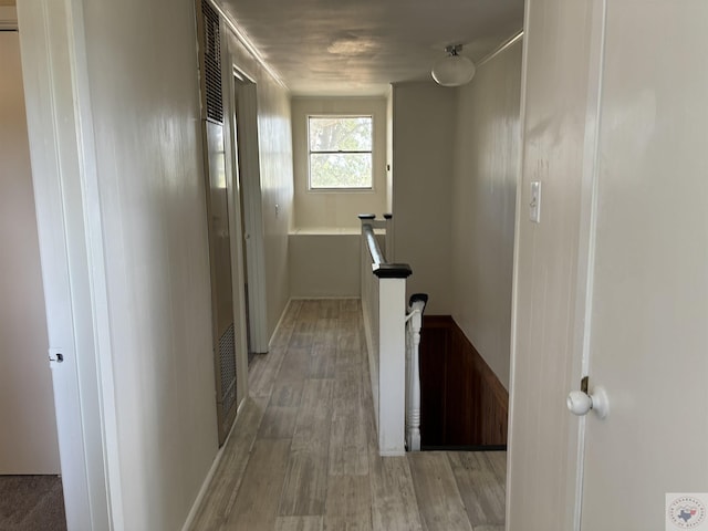 hallway featuring light hardwood / wood-style floors