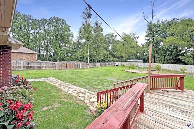 7 Coppercreek Cir, Texarkana, TX 75503 - view of yard with a deck and view of scattered trees