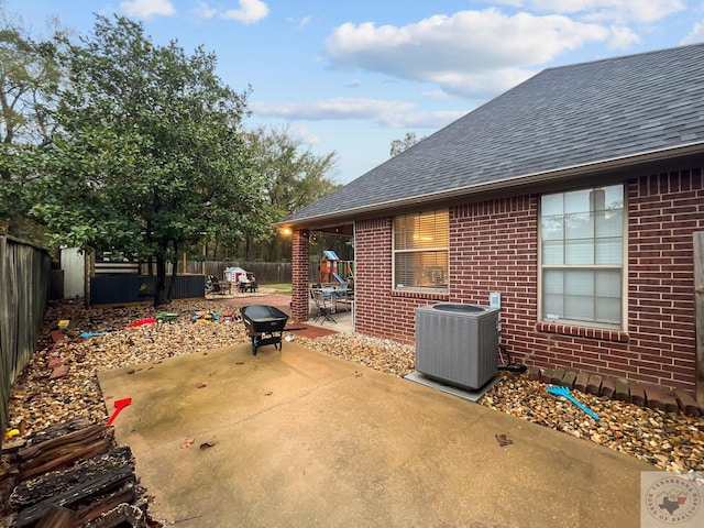 view of patio / terrace with cooling unit