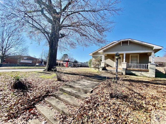 exterior space with a porch