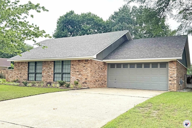 403 Edgewood Ln, Wake Village, TX 75501 - view of front of property with brick siding, a shingled roof, driveway, and an attached garage