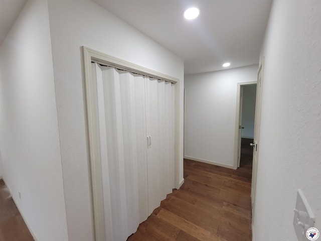 121 Circle Dr, Bogata, TX 75417 - corridor featuring hardwood / wood-style floors and recessed lighting