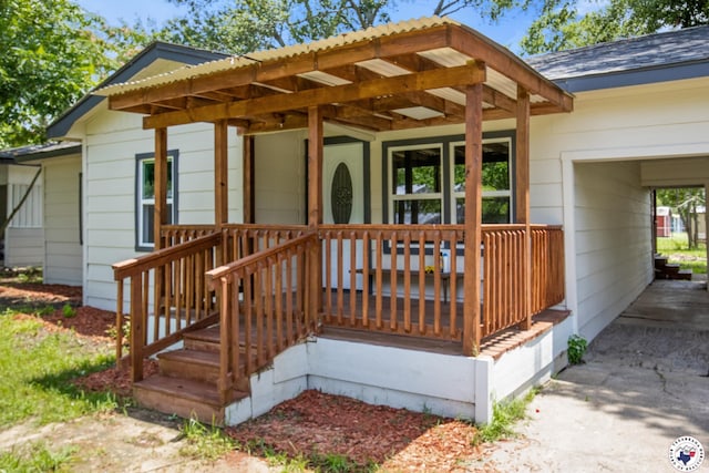 121 Circle Dr, Bogata, TX 75417 - entrance to property with covered porch