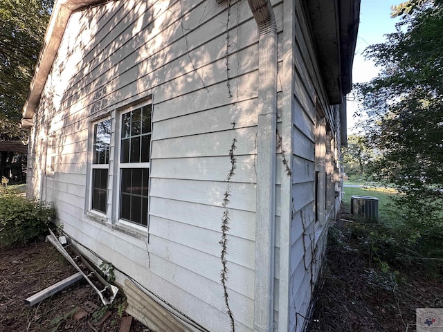 view of property exterior featuring cooling unit