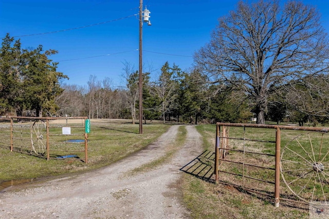 view of street featuring a gated entry