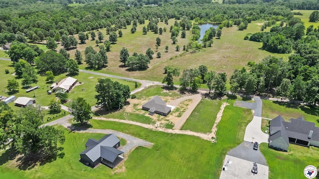 206 Spencer St, Maud, TX 75567 - aerial view of a forest and a large body of water