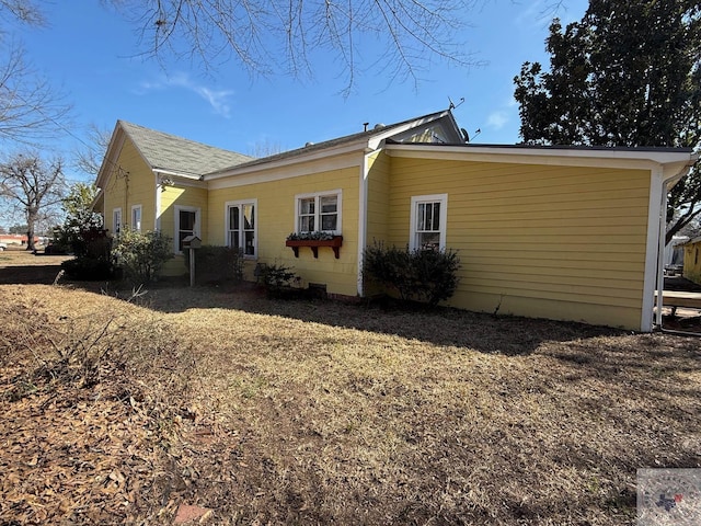 view of home's exterior